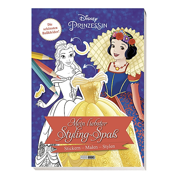 Disney Prinzessin: Mein liebster Styling-Spaß: Stickern, Malen, Stylen, Walt Disney, Panini