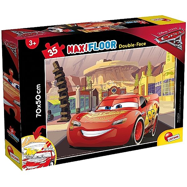 LiscianiGiochi Disney Puzzle Df Maxi Floor 35 Cars 3 - Go! Go! Go! (Puzzle)