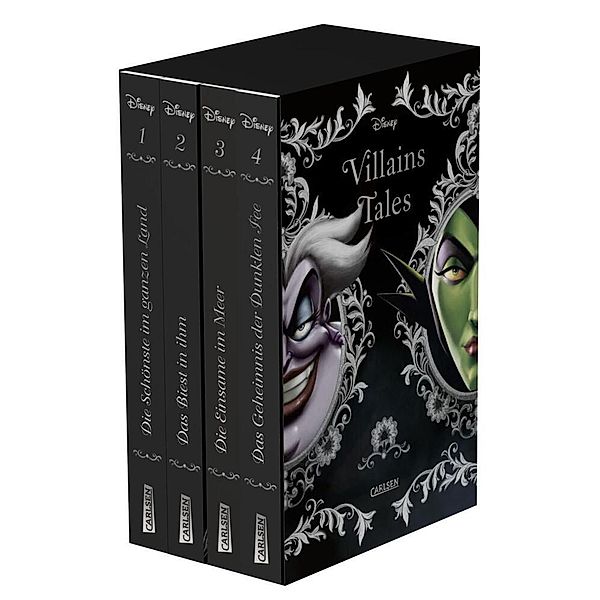 Disney Villains: Villain Tales. Taschenbuch-Schuber, 4 Teile, Walt Disney, Serena Valentino