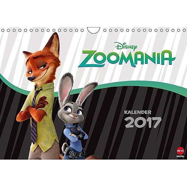 Disney Zoomania (Wandkalender 2017 DIN A4 quer), Walt Disney