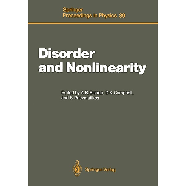 Disorder and Nonlinearity / Springer Proceedings in Physics Bd.39