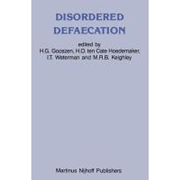 Disordered Defaecation / Developments in Surgery Bd.8