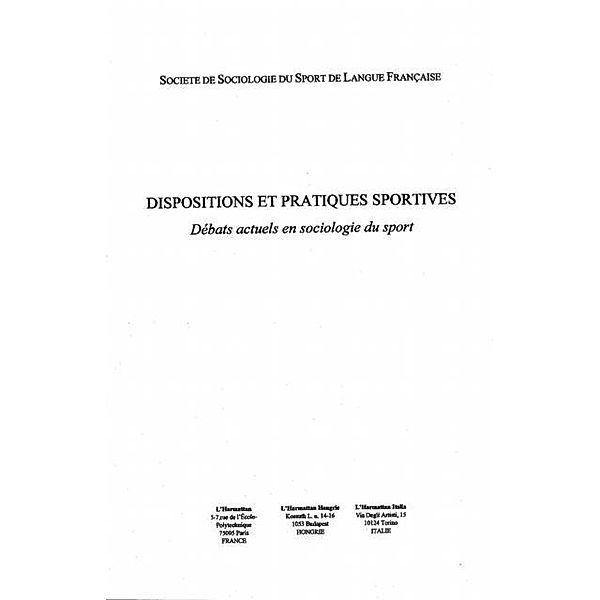 Dispositions et pratiques sportives / Hors-collection, Collectif