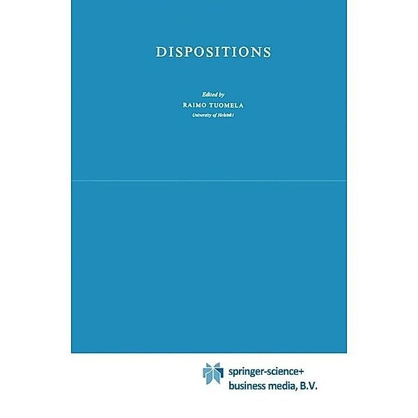 Dispositions / Synthese Library Bd.113