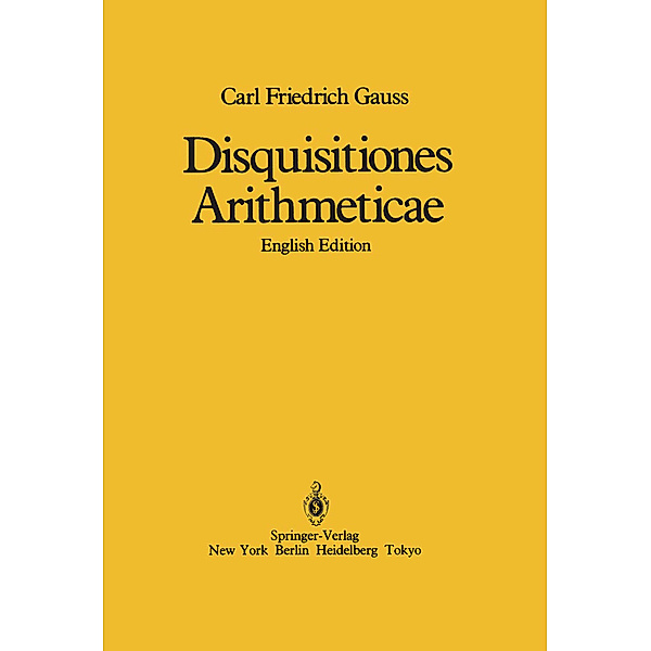 Disquisitiones Arithmeticae, Carl Friedrich Gauß, William C. Waterhouse