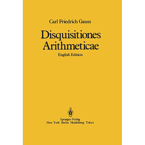 Disquisitiones Arithmeticae, Carl Friedrich Gauss, William C. Waterhouse