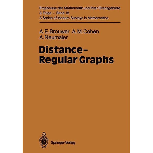 Distance-Regular Graphs, Andries E. Brouwer, Arjeh M. Cohen, Arnold Neumaier