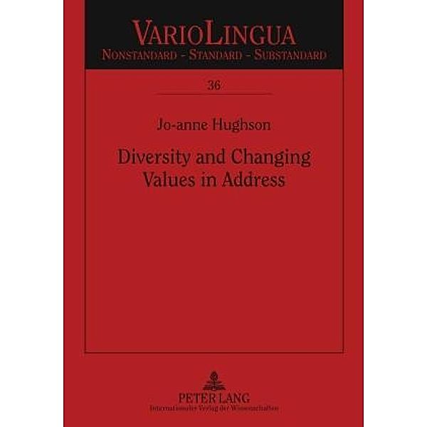 Diversity and Changing Values in Address, Jo-anne Patricia Hughson