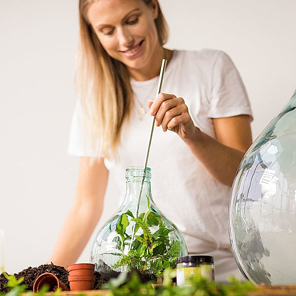 DIY Terrariumflasche mit Seitenöffnung, Komplettset, 3 Liter