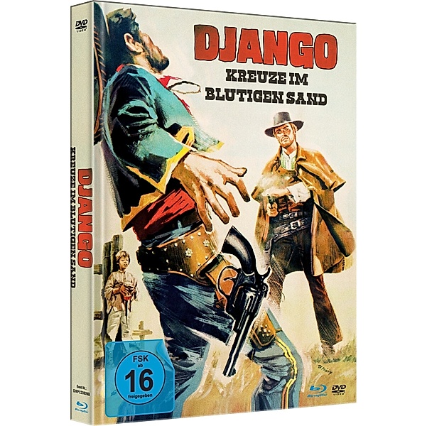 Django-Kreuze im Blutigen Sand Limited Mediabook, Mickey Hargitay, Ivan Rassimov, Helene Chanel