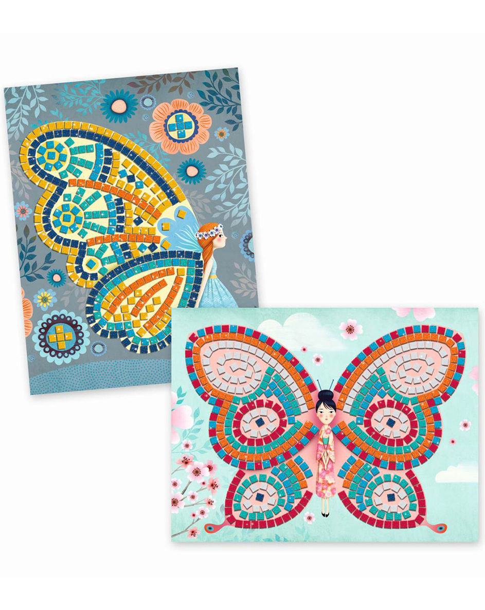 Djeco Mosaik-Bastelset mit Moosgummi Glitzer Schmetterling kaufen