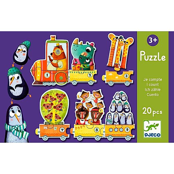 Djeco Djeco - Puzzle Duo - I count  (20 Teile)