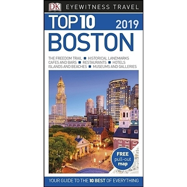 DK Eyewitness Top 10 Travel Guide Boston 2019, DK Travel