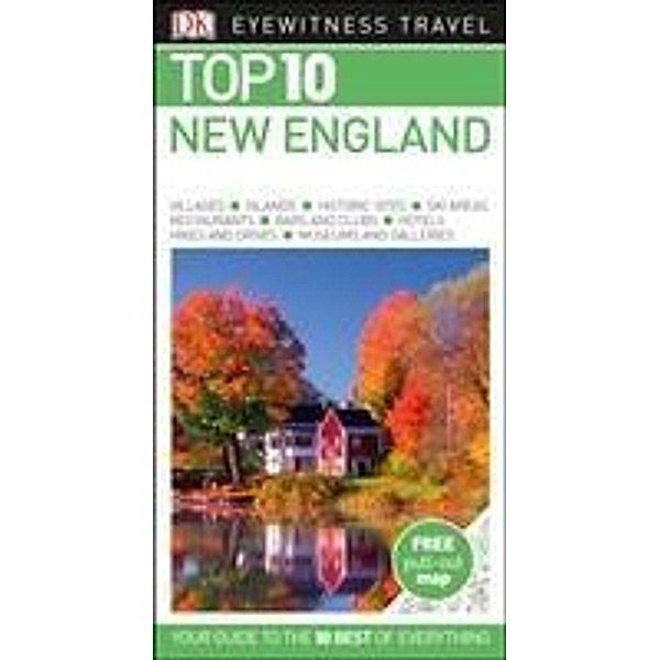 DK Eyewitness Top 10 Travel Guide New England, Dk