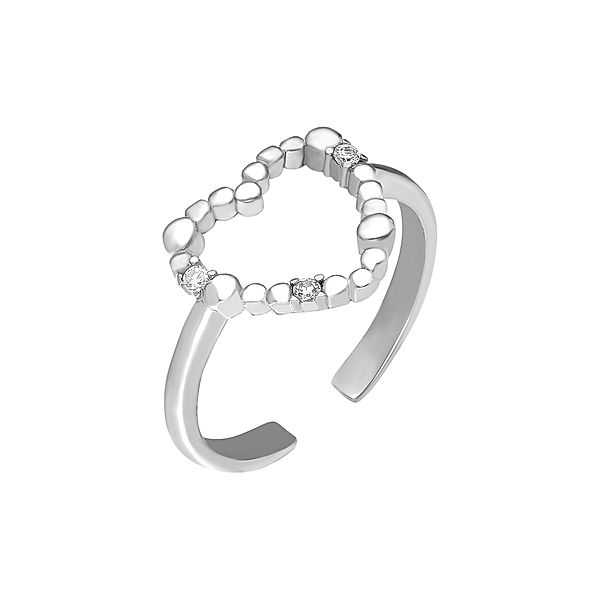 Dkeniz Ring 925/- Sterling Silber Zirkonia weiß Glänzend (Größe: OneSize)