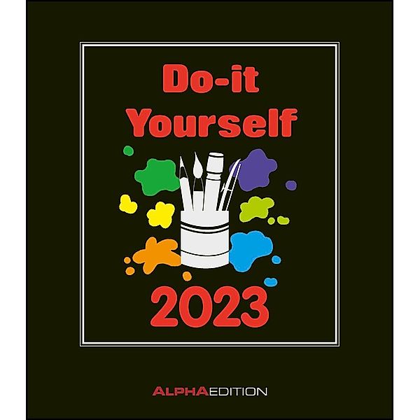 Do-it Yourself schwarz 2023 - Bastelkalender - DIY - 21x24
