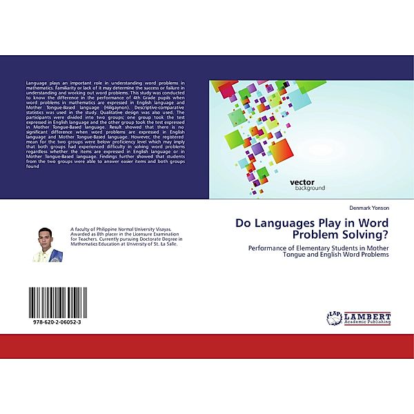 Do Languages Play in Word Problem Solving?, Denmark Yonson