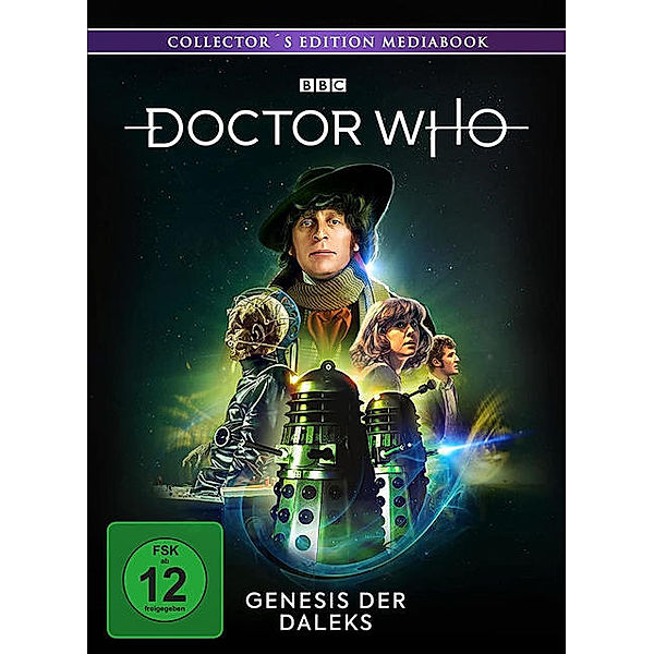 Doctor Who - 4. Doktor - Genesis der Daleks Limited Mediabook, Tom Baker, Elisabeth Sladen, Ian Marter