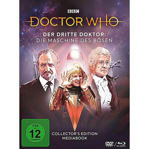 Doctor Who: Der dritte Doktor - Die Maschine des Bösen Limited Mediabook, Jon Pertwee, Katy Manning, Nicholas Courtney
