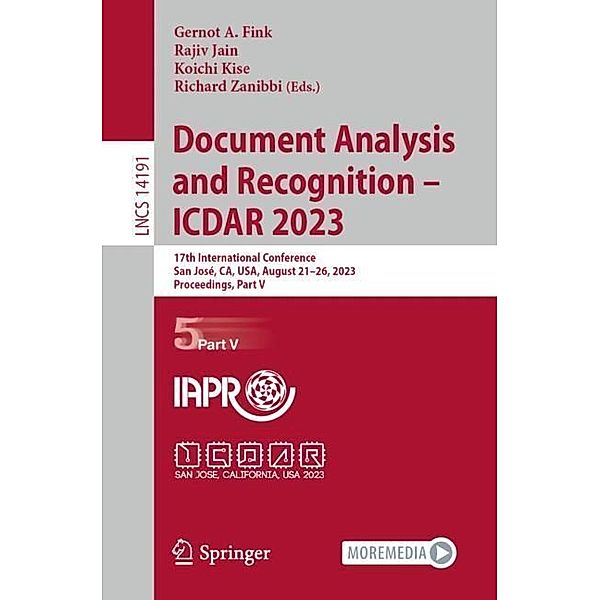 Document Analysis and Recognition - ICDAR 2023