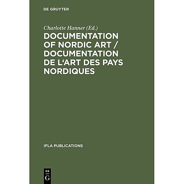 Documentation of Nordic Art / Documentation de l'art des pays nordiques