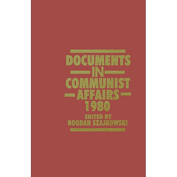 Documents in Communist Affairs