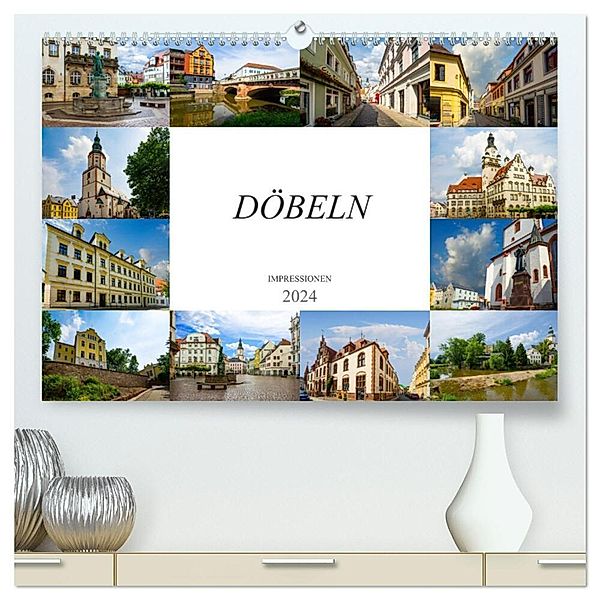 Döbeln Impressionen (hochwertiger Premium Wandkalender 2024 DIN A2 quer), Kunstdruck in Hochglanz, Dirk Meutzner