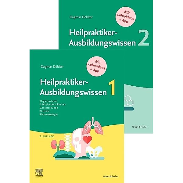 Dölcker, Set Heilpraktiker Ausbildungwissen Bd. 1 und 2, Dagmar Dölcker