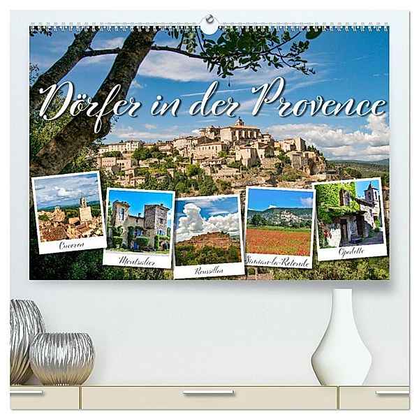 Dörfer in der Provence (hochwertiger Premium Wandkalender 2024 DIN A2 quer), Kunstdruck in Hochglanz, Reinhold Ratzer