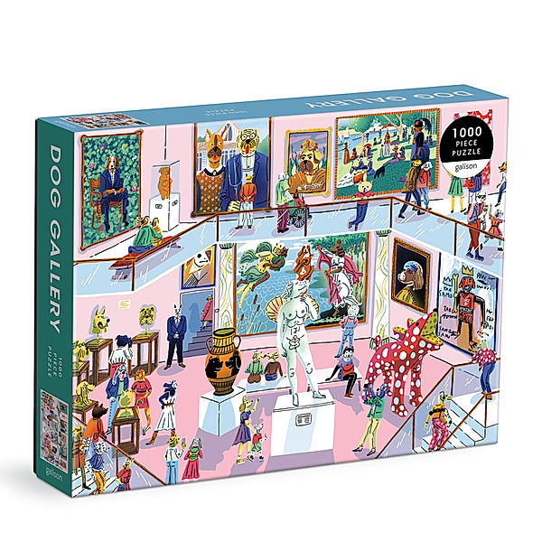 Galison Dog Gallery 1000 Piece Puzzle, Galison