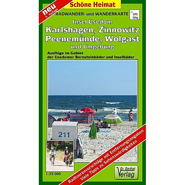 Doktor Barthel Karte Insel Usedom, Wolgast, Karlshagen, Zinnowitz und Umgebung