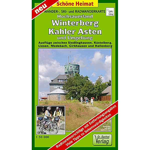 Doktor Barthel Karte Wander-, Ski- und Radwanderkarte Hochsauerland, Winterberg, Kahler Asten und Umgebung