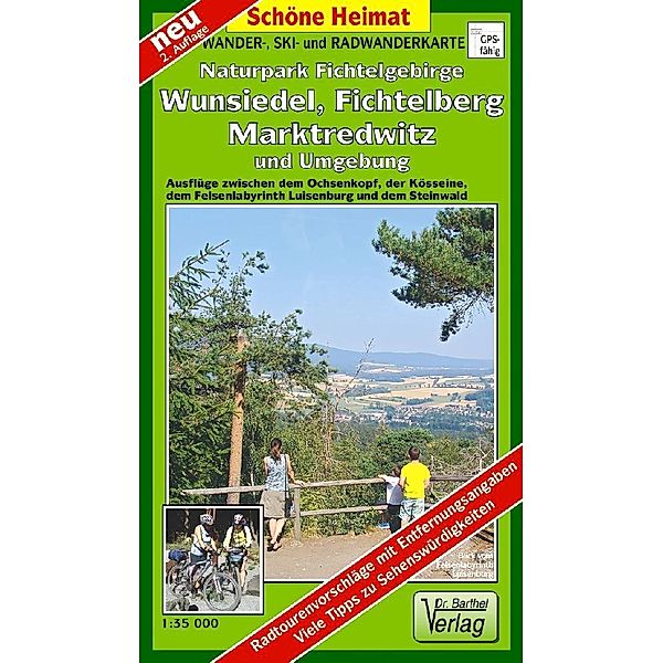 Doktor Barthel Karte Wander- und Radwanderkarte Naturpark Fichtelgebirge, Wunsiedel, Fichtelberg, Marktredwitz und Umgebung, Verlag Dr. Barthel