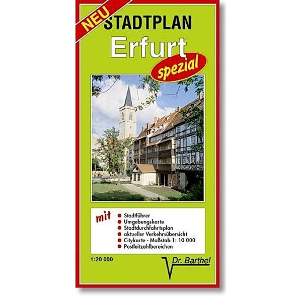 Doktor Barthel Stadtpläne spezial / Stadtplan Erfurt - spezial