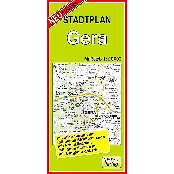 Doktor Barthel Stadtplan Gera