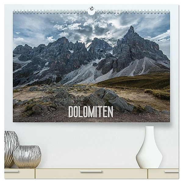 Dolomiten (hochwertiger Premium Wandkalender 2024 DIN A2 quer), Kunstdruck in Hochglanz, Roman Burri