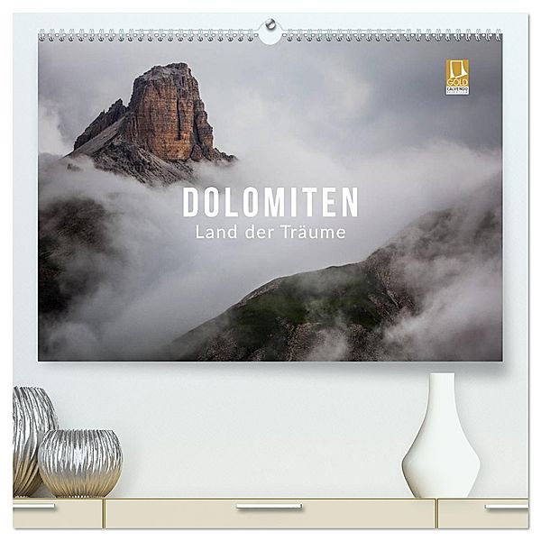 Dolomiten - Land der Träume (hochwertiger Premium Wandkalender 2025 DIN A2 quer), Kunstdruck in Hochglanz, Calvendo, Mikolaj Gospodarek
