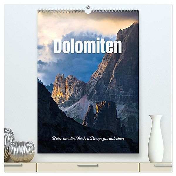 Dolomiten - Reise um die bleichen Berge zu entdecken (hochwertiger Premium Wandkalender 2024 DIN A2 hoch), Kunstdruck in Hochglanz, Matteo Colombo