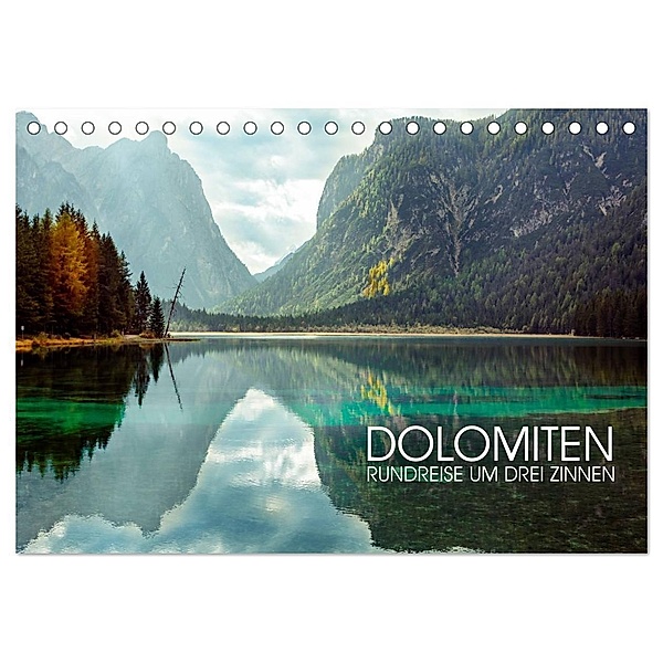Dolomiten - Rundreise um Drei Zinnen (Tischkalender 2025 DIN A5 quer), CALVENDO Monatskalender, Calvendo, Val Thoermer