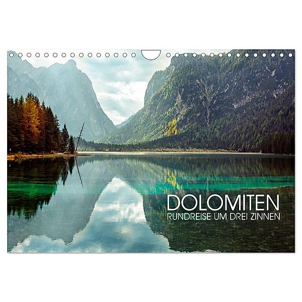 Dolomiten - Rundreise um Drei Zinnen (Wandkalender 2024 DIN A4 quer), CALVENDO Monatskalender, Val Thoermer