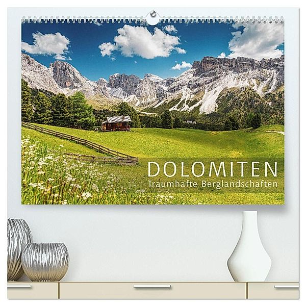 Dolomiten - Traumhafte Berglandschaften (hochwertiger Premium Wandkalender 2025 DIN A2 quer), Kunstdruck in Hochglanz, Calvendo, Patrick Rosyk