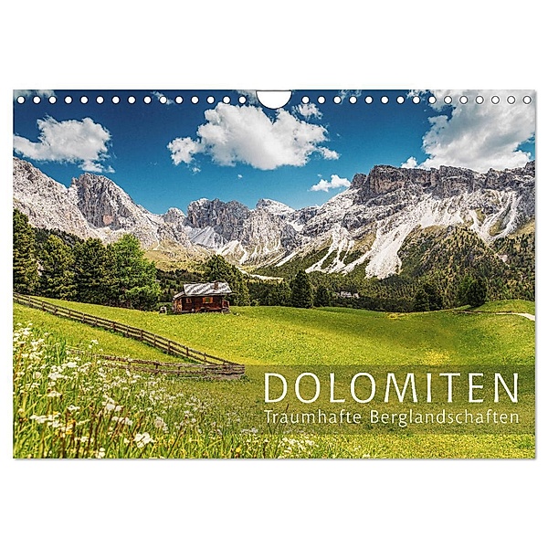 Dolomiten - Traumhafte Berglandschaften (Wandkalender 2024 DIN A4 quer), CALVENDO Monatskalender, Patrick Rosyk
