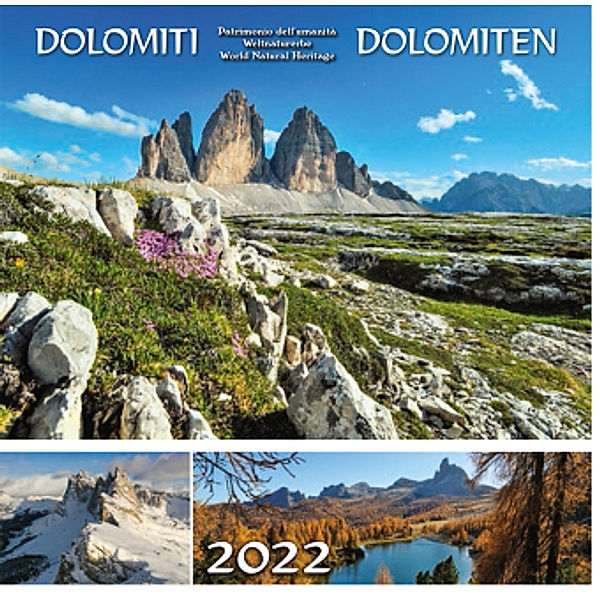 Dolomiti / Dolomiten 2022, Postkartenkalender, Peter Malfertheiner