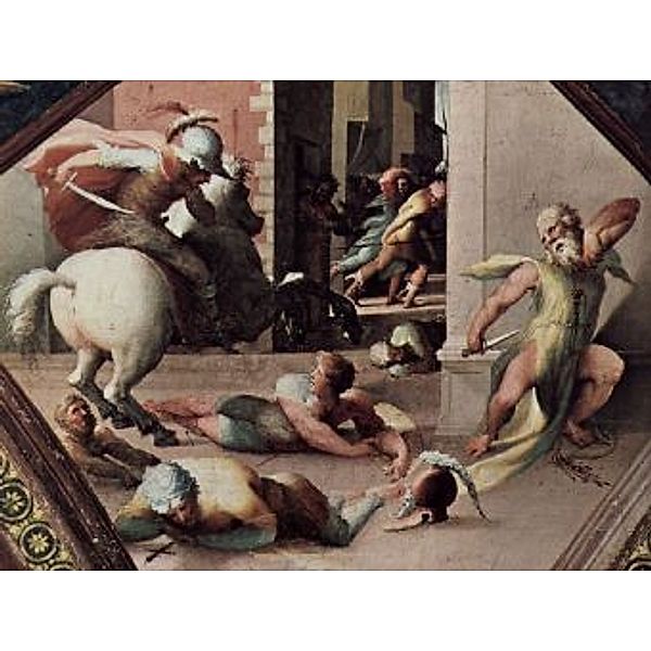 Domenico Beccafumi - Freskenzyklus im Palazzo Bindi Segardi, Der Selbstmord des Cato von Utica - 1.000 Teile (Puzzle)