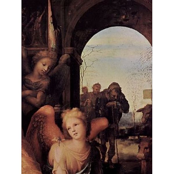 Domenico Beccafumi - Geburt Christi, Detail: Engel und Hirten - 100 Teile (Puzzle)
