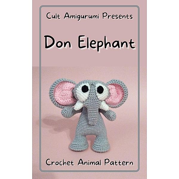 Don Elephant Crochet Animal Pattern, Chy Yffone