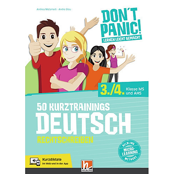 DON'T PANIC! Lernen leicht gemacht, 50 Kurztrainings Deutsch, Andrea Motamedi, Andre Blau