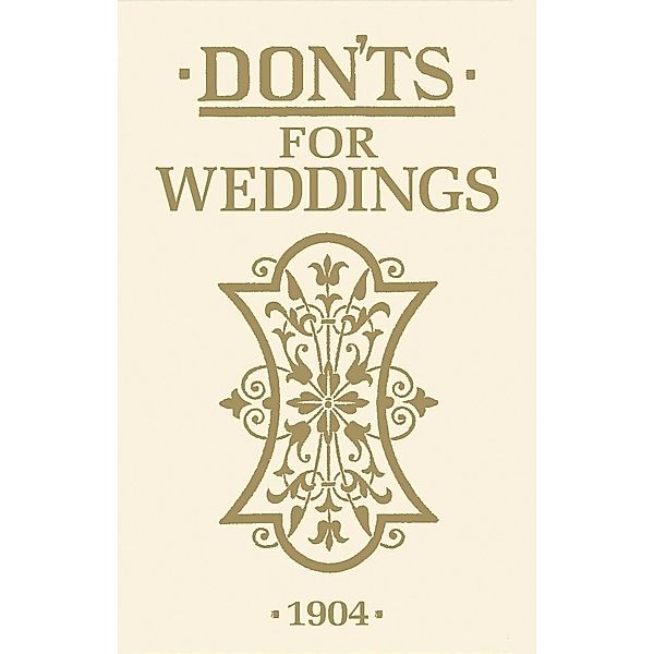 Don'ts for Weddings, Bloomsbury Publishing