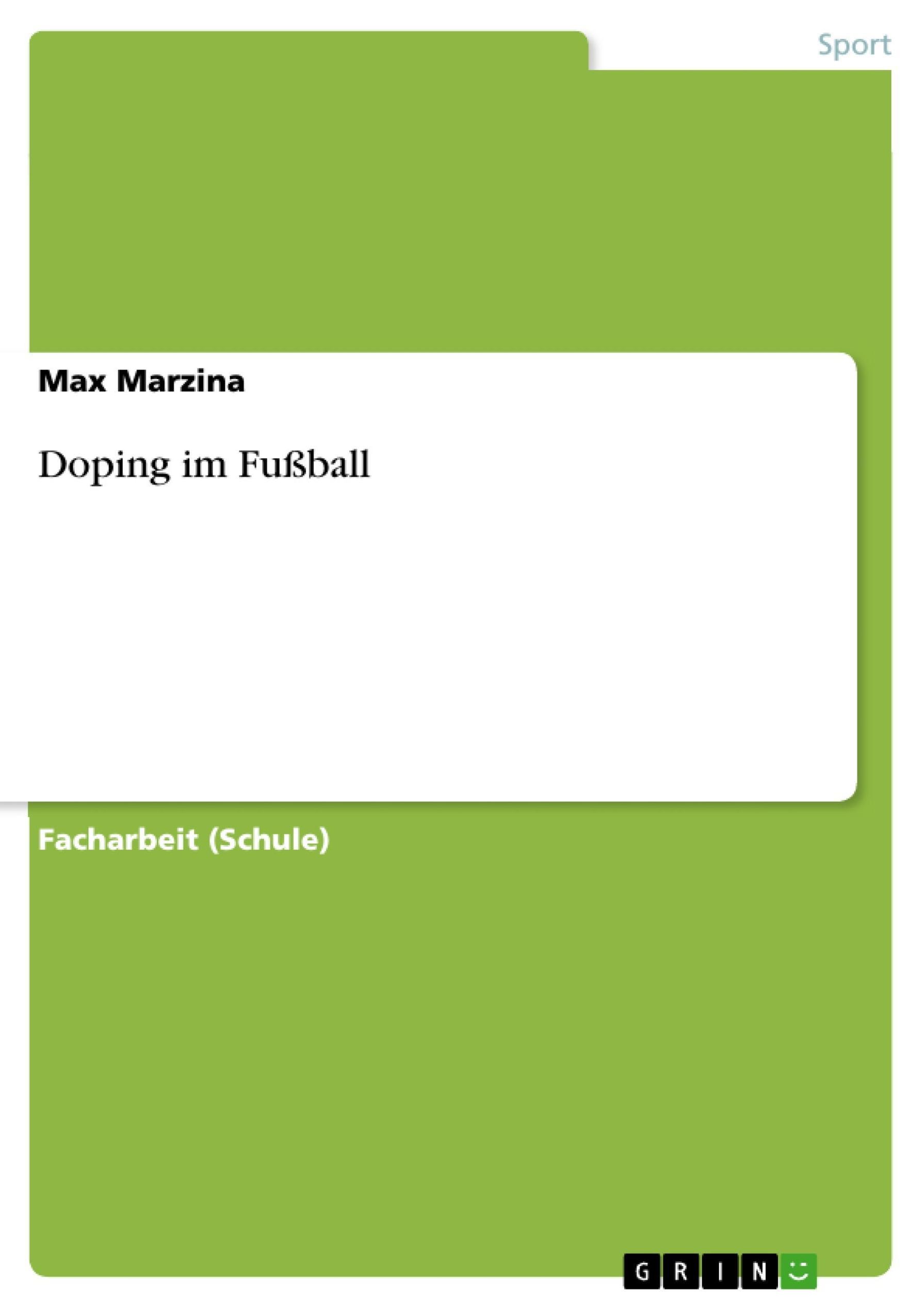 Doping im Fußball eBook v. Max Marzina | Weltbild