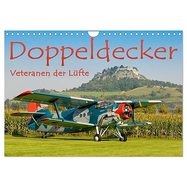 Doppeldecker - Veteranen der Lüfte (Wandkalender 2024 DIN A4 quer), CALVENDO Monatskalender, Markus Keller